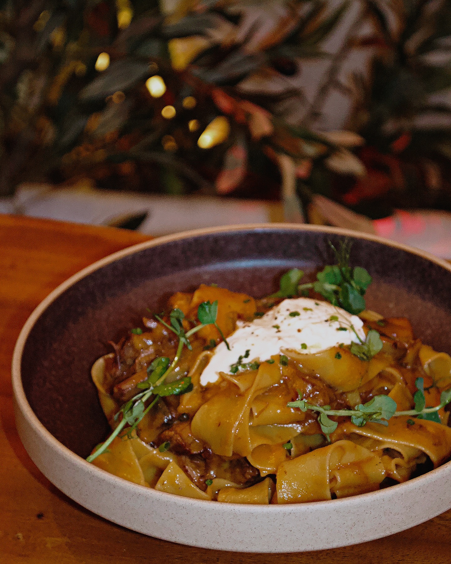 beef ragu with papardelle  - jardin hookah bistro volos 
