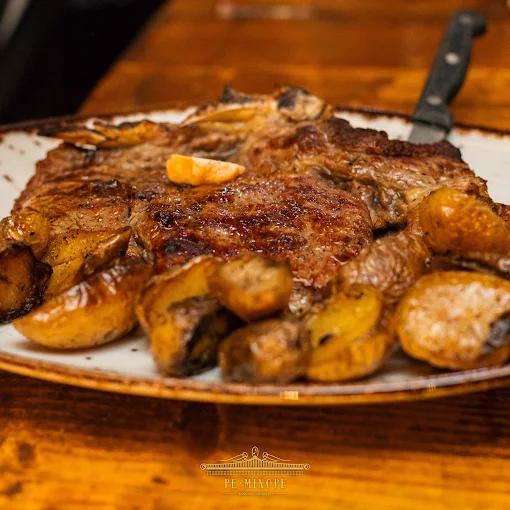 steak with potatoes  - re minore restaurant volos