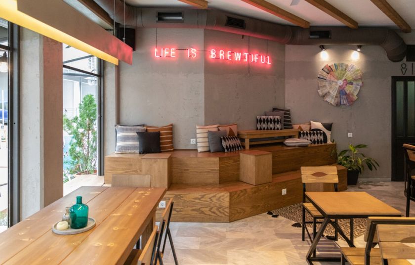 indoors - spill the beans coffee store volos