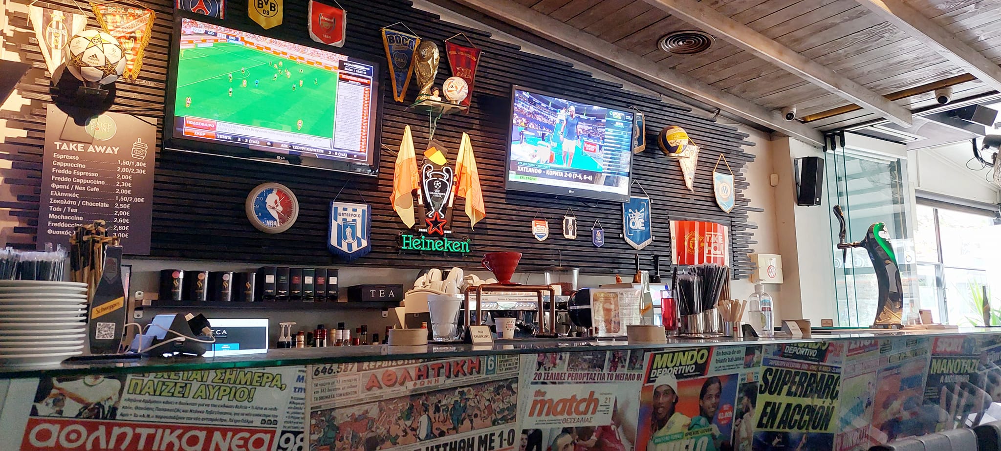 tvs - match point sports bar thessaloniki