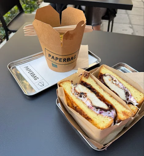 sandwich  - paperbag street food