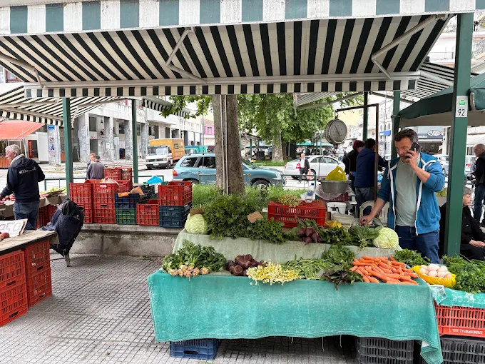 fresh vegetables - street market trikala