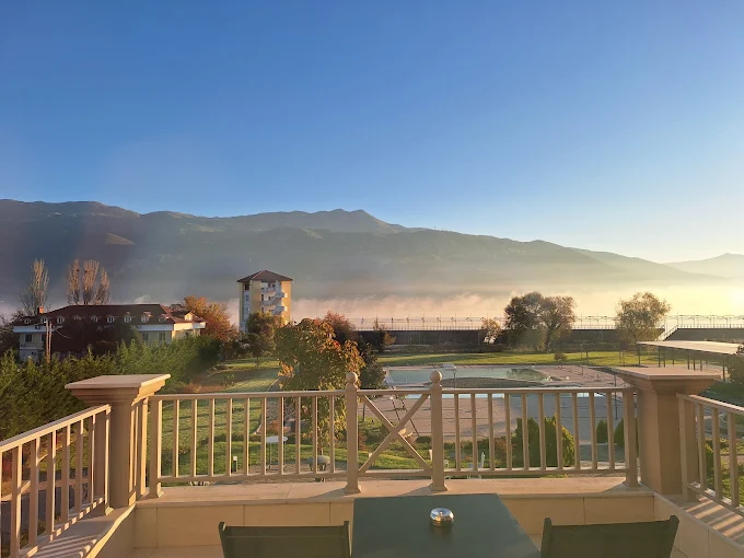balcony view  - the lake hotel ioannina