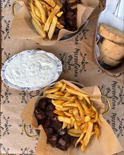 traditional meat dish  - mesovitiki folia ioannina