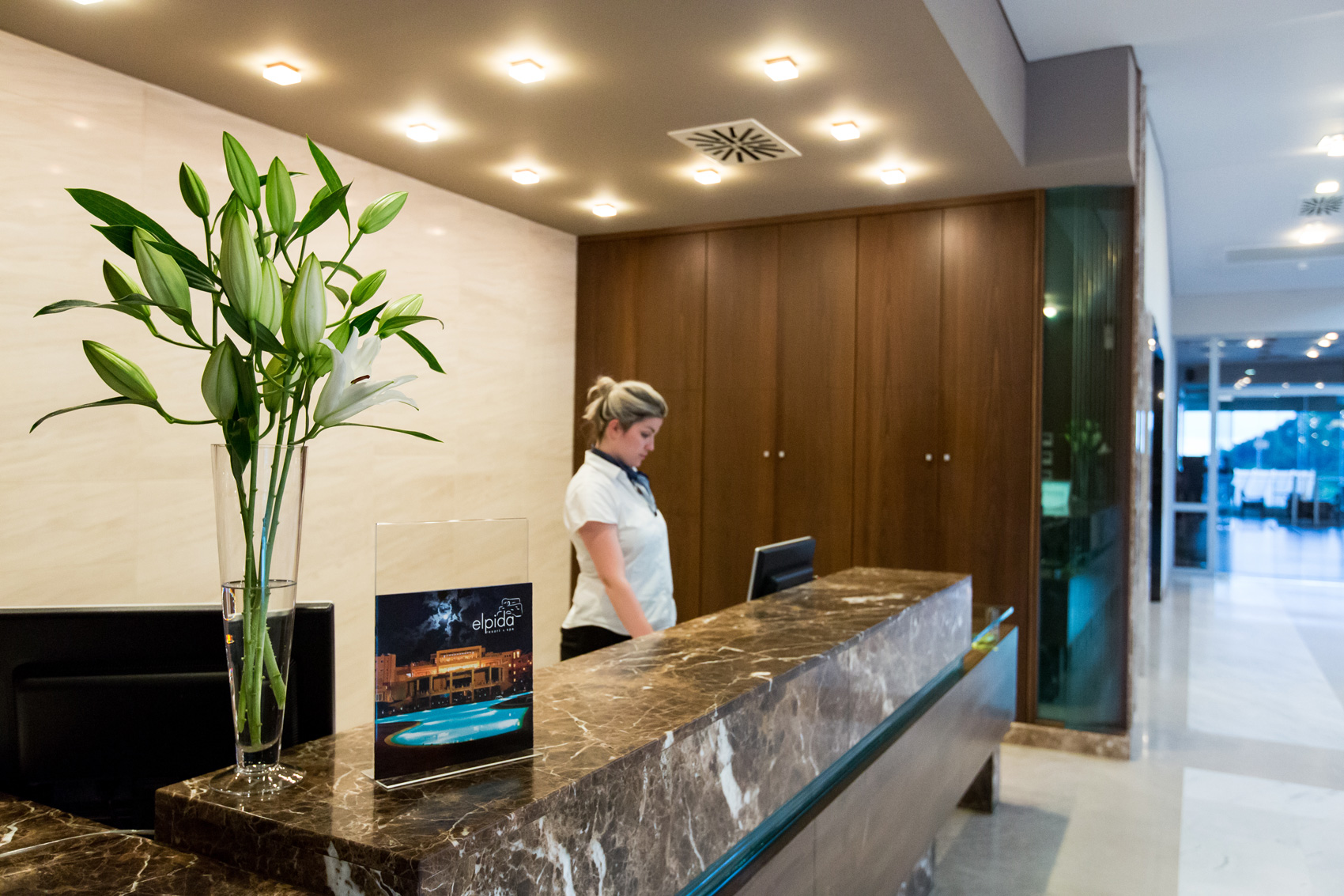 reception area  - elpida resort and spa serres
