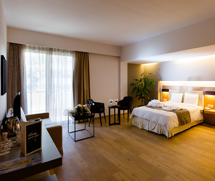 bedroom - philippos xenia hotel serres