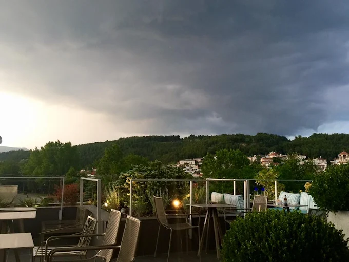 rooftop view - roof garden la vista restaurant and bar serres