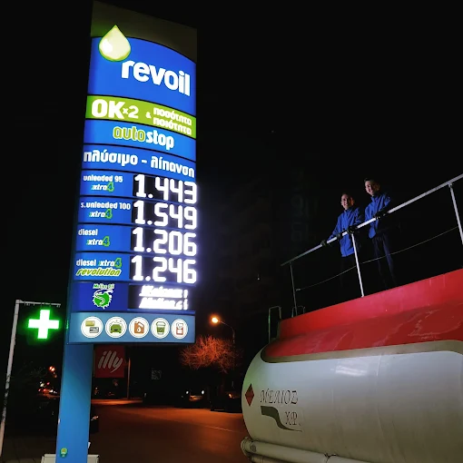 gas and petrol prices - revoil melios serres