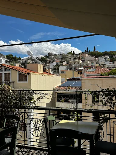 terrace view - sinialo tavern patra