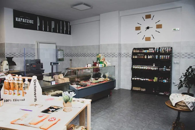 indoors - butcher's shop karatzios let's meat kastoria