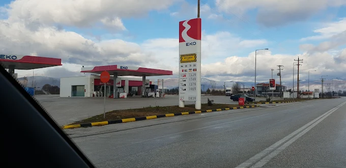 outdoors - eko gas station kastoria