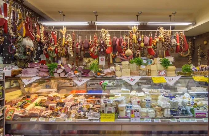 meat and cheese  - kretya traditional products store xanthi