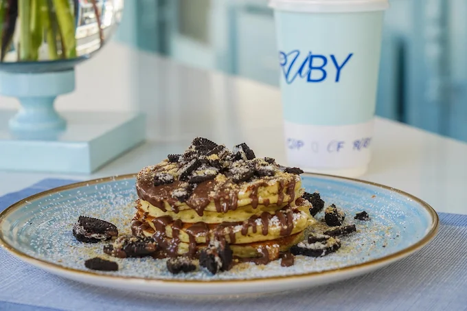 pancakes and coffee - ruby coffee larisa