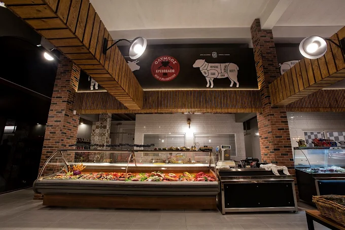 indoors - olympos meat butcher;s larisa