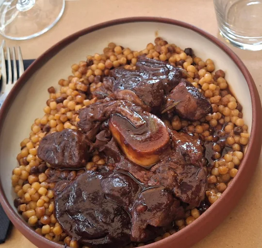 meat with cous cous - kovaltio restaurant larisa