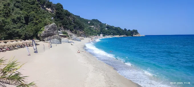 view  - monk paradise beach bar pelion volos 