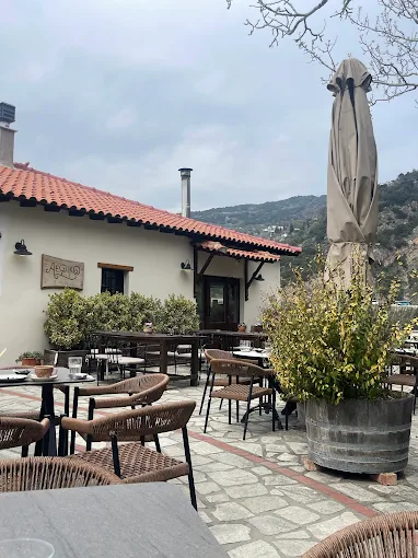 outdoors seating  - aeriko cafe bar makrinitsa pelion volos