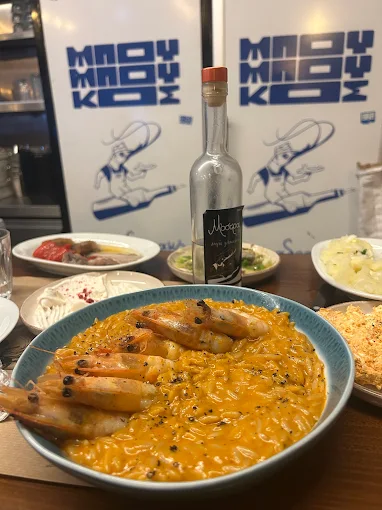 orzo with prawns - mpoumpoukos tsipouradiko volos 