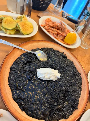 black cuttlefish orzo  - mpoumpoukos tsipouradiko volos 