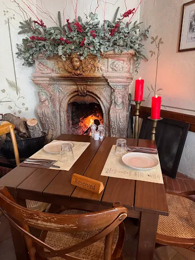 indoors fireplace  - kritsa restaurant portaria volos