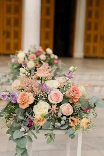 wedding flower decoration  - blue rose flower shop and event planner alexandroupoli 