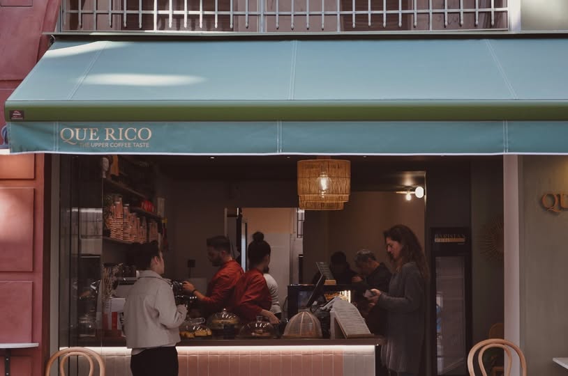 outdoors - que rico brunch and coffee sore volos